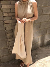 Load image into Gallery viewer, Fashionable Solid Color Sleeveless Casual Dress
