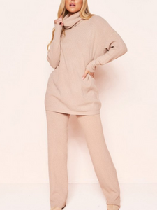 Half-Neck Sweater Trouser Suit