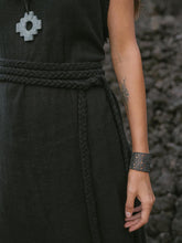 Load image into Gallery viewer, Solid Color Twist Tie Sling Maxi Dress
