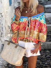 Load image into Gallery viewer, Fashionable Retro Casual Loose Floral Top
