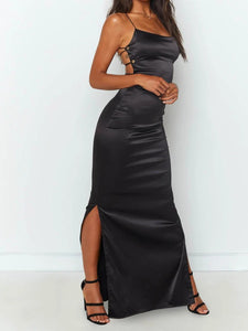 Fashion Suspenders Evening Dress