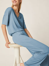 Load image into Gallery viewer, Simple Casual Loose Comfortable  Loungewear Short Sleeve Tops Pants Set
