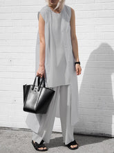 Load image into Gallery viewer, Simple Casual Loose Top Pants Coat Three-Piece Set
