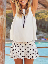Load image into Gallery viewer, Simple And Comfortable Soft Top Shorts Polka Dot Suit
