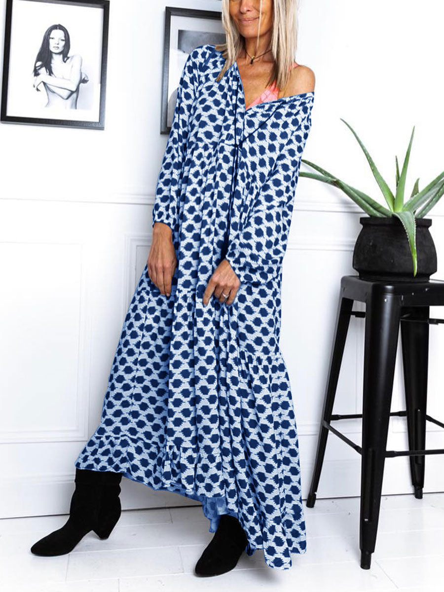 Fashion Dot Print Casual Dress