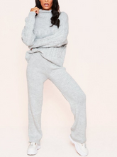 Load image into Gallery viewer, Serena Grey Cable Knit Co-Ord Set
