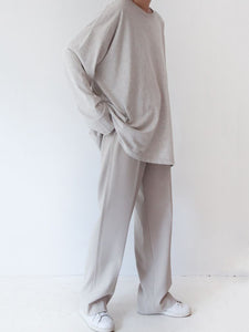 Round Neck Loose And Comfortable Long Sleeve Suit