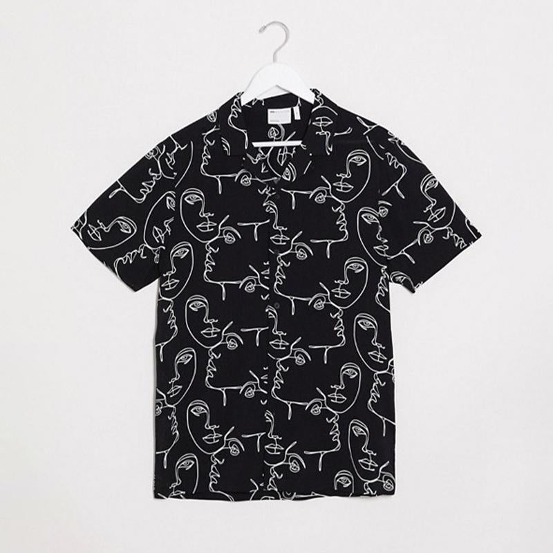 Men'S Summer Printed Casual Suit