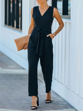Load image into Gallery viewer, Fashion Sleeveless Tops Tie Jumpsuits for Women
