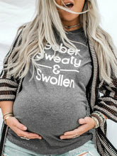Load image into Gallery viewer, Casual Loose Short Sleeve Round Neck Pregnant Women Tops
