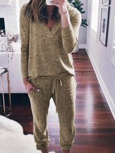 Load image into Gallery viewer, Simple Loose Casual Lounge Top Pants Knitted Suit
