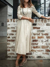 Load image into Gallery viewer, Fashion Casual Long Sleeve Maxi Dress
