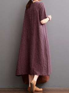 Casual Solid Color Fashion Loose Dress