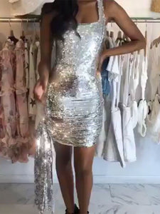 Fashion Sexy Sequined Tight Skirt