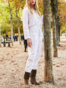 Casual Long Sleeve Jumpsuit
