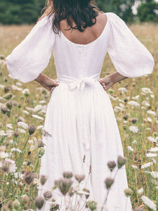 Bohemian Solid Color Maxi Dress