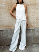 Load image into Gallery viewer, Solid Color Sleeveless Pocket Suit
