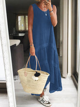 Load image into Gallery viewer, Solid Color Sleeveless Dress
