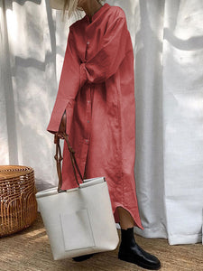 Fashion Simple Casual Loose Maxi Dress