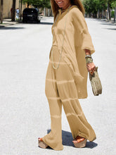 Load image into Gallery viewer, Fashionable Simple Casual Loose Long Sleeve Shirt Pants Suit
