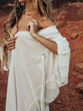Load image into Gallery viewer, Pure Color Casual breezy kimono beach maxi dress
