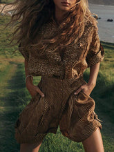 Load image into Gallery viewer, Casual Leopard Print Loose Wild Two-Piece Set
