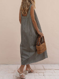 Striped Sleeveless Dress