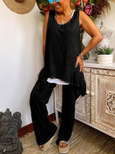 Load image into Gallery viewer, Simple Casual Loose Top Pants Set
