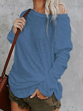 Load image into Gallery viewer, Casual Knitted Long-sleeved T-shirt Top
