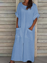 Load image into Gallery viewer, Fashion Casual Personality Pocket Dress
