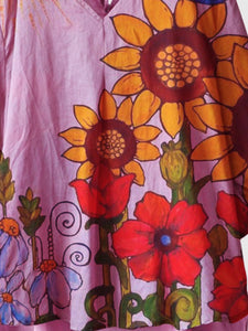 Flower Floral Short Sleeve Shirts & Tops