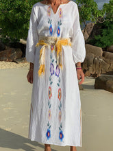 Load image into Gallery viewer, Solid Casual Print Long Sleeve Dress
