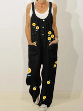Load image into Gallery viewer, Romantic Pastoral Daisy Loose Casual Jumpsuit
