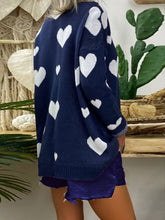 Load image into Gallery viewer, Knitted Printed V-Neck Loose Suit
