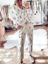 Load image into Gallery viewer, Simple Casual Loose Top Pants Knitted Suit

