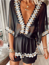 Load image into Gallery viewer, Fashionable Bohemian Printed Mini Dress
