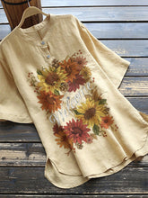 Load image into Gallery viewer, Yellow Casual Floral Shirts &amp; Tops

