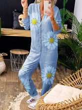 Load image into Gallery viewer, Casual Fashion Chrysanthemum Printed Jumpsuit
