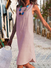 Load image into Gallery viewer, Kaftan Shift Buttoned Solid Casual Dresses
