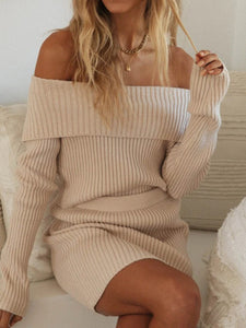 Fashion One-piece Collar Solid Color Long Sleeve Two-piece Suit