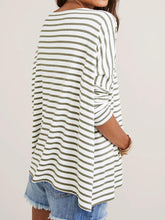 Load image into Gallery viewer, Casual Solid Color Long-sleeved Striped Printed Maternity Top
