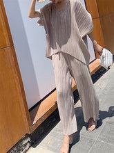 Load image into Gallery viewer, Simple Casual Loose And Comfortable V Neck Top Pants Suit

