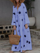 Load image into Gallery viewer, Casual Fashion Polka Dot Print V-neck Dress
