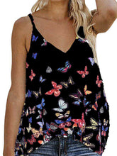 Load image into Gallery viewer, Romantic Pastoral Casual Loose Butterfly Strap Top
