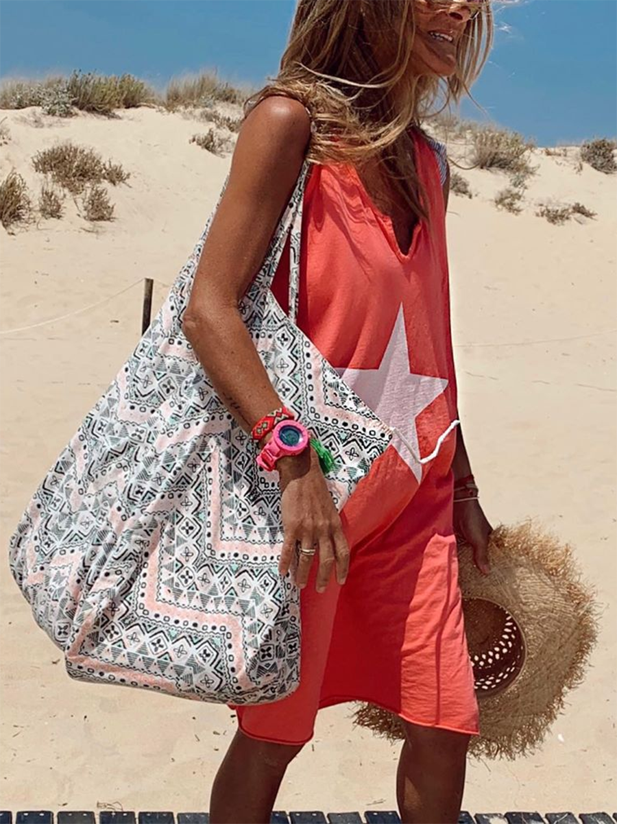 Printed Sleeveless Dress