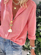 Load image into Gallery viewer, V-neck Printed Long-sleeved Casual Blouses
