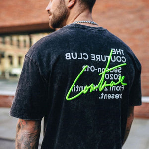 Men'S Fashion Round Neck Print Short Sleeve T-Shirt