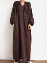 Load image into Gallery viewer, Solid Color Casual Loose Wild Dress

