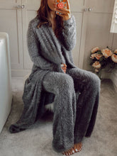 Load image into Gallery viewer, Crop Top Cardigan and Trousers Three-piece Suit
