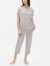 Load image into Gallery viewer, Stretch Silk Jersey Funnel Neck Suit
